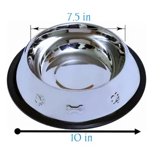 Cuenco y comedero para mascotas de acero inoxidable de alta calidad para gatos y perros - Product Image 1