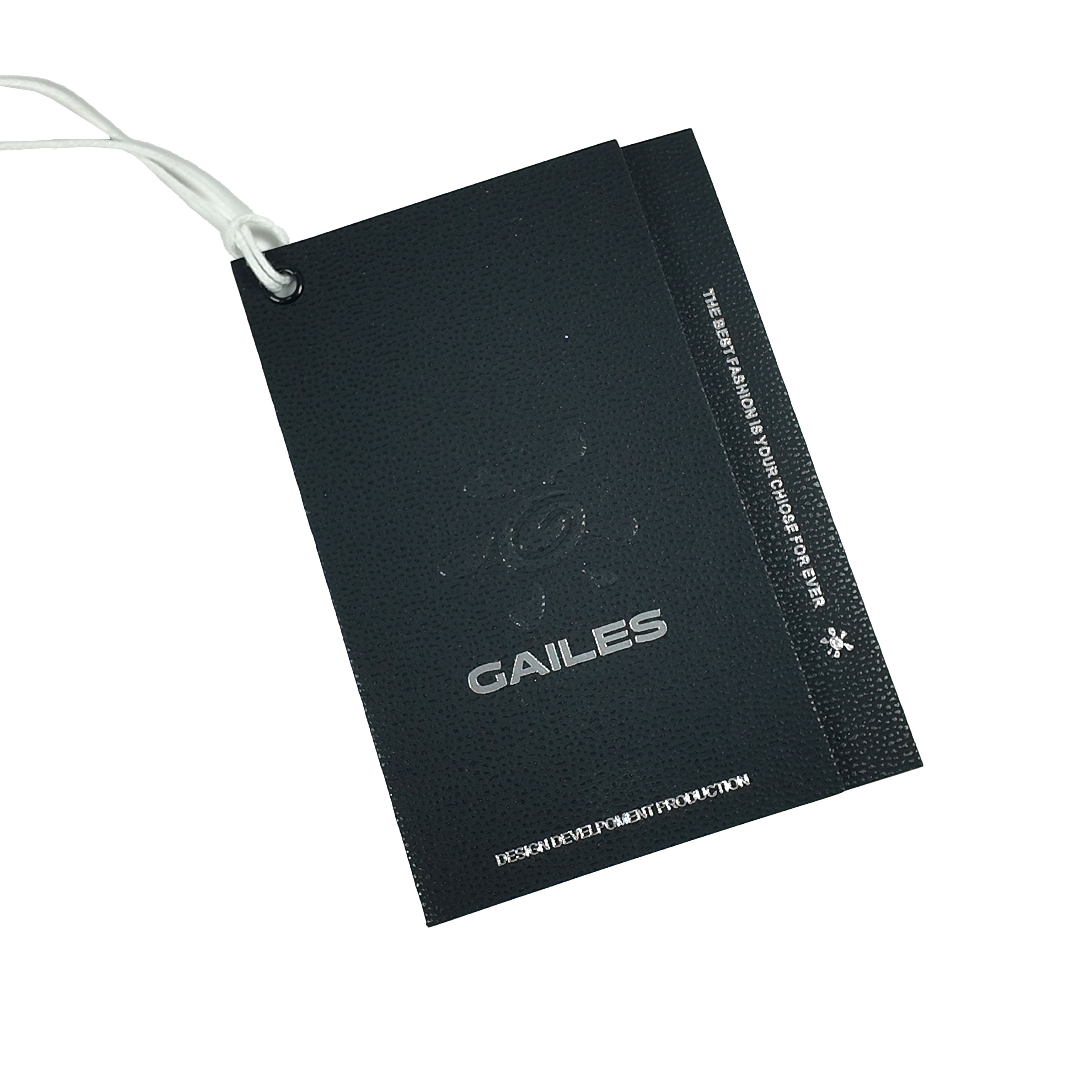 Luxurious Eco-Friendly Customizable Logo Clothing Tags High Quality Perforated Paper Garment Hang Tags For Garment Shoes & Bags