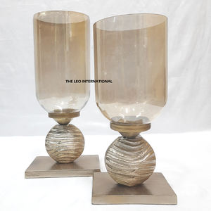 Décoration d'intérieur, utilisation de la vaisselle, porte-bougie unique, porte-bougie décoratif en argent de haute qualité, taille personnalisée, paires de 2 - Product Image 5