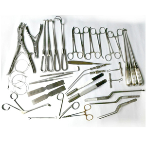 ชุดเครื่องมือผ่าตัดเปิดกะโหลกศีรษะสีพื้นมาใหม่ - Product Image 3