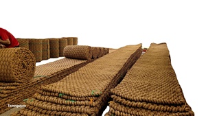 High Quality Reversible Coconut Coir Mat/<b>Rope</b> Handmade Woven Technique Custom Size and <b>Thickness</b> for Outdoor Paving - Product Image 5