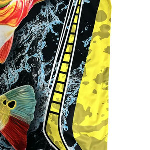 Maillots de pêche à manches longues en polyester/spandex, col en V, impression par sublimation, dernier design, haute performance - Product Image 4