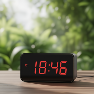 Digital Alarm <b>Clock</b> JE 5112N Black - Product Image 3