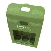 Cadeau de vin réutilisable personnalisé boîte de 3 bouteilles durable et écologique pour une expédition efficace boîte de transport de 3 bouteilles de vin en toile gaufrée
