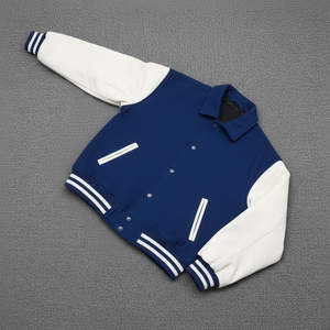 100% Wool Custom Embroidered Varsity <b>Jacket</b> for Men - Product Image 4