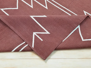 Alfombra Kilim marroquí hecha a mano de algodón con mechones, diseño del sudoeste granate para el hogar, lavable, entrada, pasillo, escalera, decoración - Product Image 6