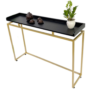 Modern/Elegant Wooden <b>Console</b> <b>Table</b> with Iron Frame for Living Room/Hotel/Bedroom-CST037 - Product Image 1