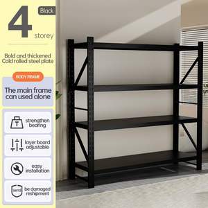 Estanterías de Almacenamiento Ajustables de Múltiples Niveles, Estanterías Selectivas sin Pernos, Unidades de Estanterías para Garaje, Estanterías Resistentes - Product Image 3