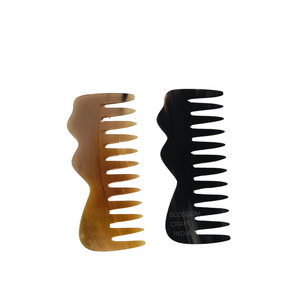 Peigne à cheveux en corne de buffle fait à la main, qualité supérieure, exporté d'Inde, prix de gros le plus bas, fabricant - Product Image 4