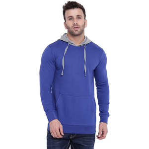Sweat-shirts de sport pour hommes en coton lourd avec logo personnalisé 2024, teinture unie noire, à capuche, imperméables, coupe-vent, écologiques - Product Image 1