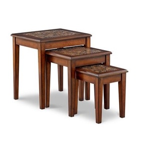 Ensemble de table gigogne en bois de haute qualité avec un design élégant pour le bureau à domicile de luxe et l'espace de vie - Product Image 3