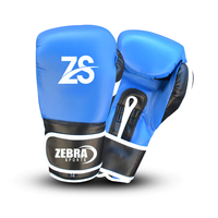 Guantes de Boxeo de Cuero para Hombre Zebra Sports, para Entrenamiento de MMA y Kickboxing, Antideslizantes, Transpirables, con Cierre y Logotipo Personalizado