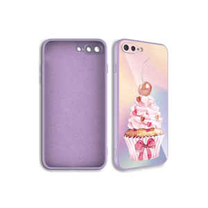 Funda de Silicona Epoxi con Patrón Personalizado Antihuellas para iPhone 7 Plus, Carcasa Rígida con Protección para la Cámara - Product Image 3