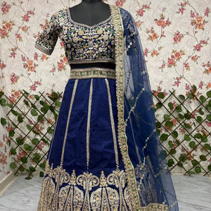 Colección de Lehengas de Diseño Rangoli en Faux Georgette con Lentejuelas y Bordado de Hilo, Choli Ajustado con Dupatta para Ocasiones Especiales - Product Image 1