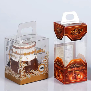 Vente en gros Boîte à gâteau jetable PET Récipient en plastique transparent pour emballage de gâteau Services d'impression de découpe personnalisés disponibles - Product Image 1