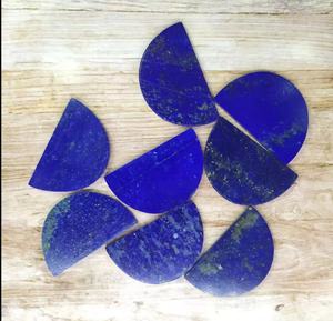 Meilleure vente de haute qualité 12x20mm lisse plat demi-lune Lapis Lazuli fait à la main pierre précieuse naturelle en vrac pour la fabrication de bijoux - Product Image 3