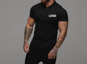 T-shirts personnalisés à logo brodé 3D pour hommes Tissu respirant évacuant la sueur Tenue décontractée quotidienne Fabricant OEM Fournisseur en gros - Product Image 6