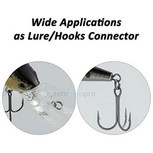 Anneaux fendus en acier inoxydable résistant à la rouille et à haute résistance pour leurres, matériel de pêche, durables et antirouille pour hameçons - Product Image 4