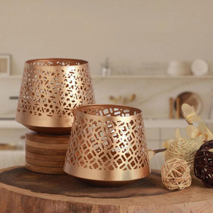 Le pot de bougie d'or crée une atmosphère accueillante confortable Le pot de bougie noire parfumée un mélange parfait de style et de parfum - Product Image 2