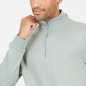 Servicio OEM, Sudadera con Cierre de Cuello Redondo para Hombre, Diseño de Color Sólido para Compradores al por Mayor, Precio Económico, Ropa Casual, Corte Holgado 2026 - Product Image 3