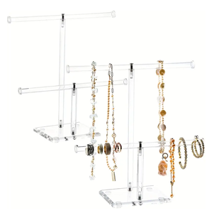 Artesanía acrílico joyería pulsera colgante soporte estante hecho a mano brillante pulido joyería colgante uso estante - Product Image 6