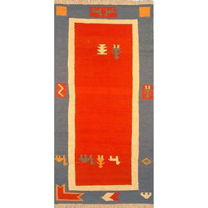 Tapis persan Shiraz unique en son genre, 6'6 x 3'3 - Product Image 1