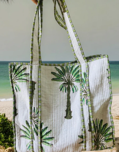 Sac fourre-tout grande capacité style vintage Sac à bandoulière bohème en tissu de coton pour l'été Sac à provisions de voyage mode - Product Image 2