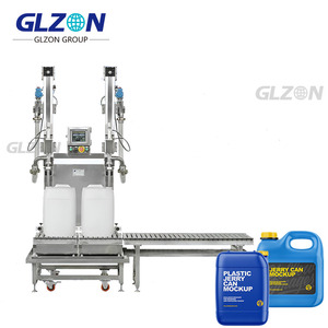 Ligne de remplissage automatique de bidons pour l'huile |   Lubrifiant en résine époxy plus liquide avec machine de capsulage |   Machine de remplissage de liquides - Product Image 4