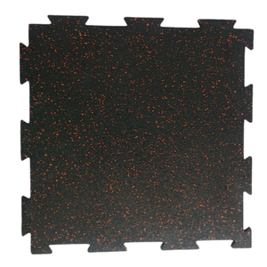 Azulejos de gimnasio entrelazados de seguridad Supersafe, venta al por mayor de Malasia, 500x500mm, 8-15mm de espesor, suelo de goma elástico con absorción de impacto - Product Image 1