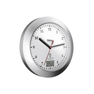 MEBUS Silver <b>Radio</b>-Controlled Bathroom Wall <b>Clock</b> MEB <b>Radio</b> <b>Clock</b> - Product Image 1