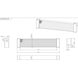 Rete del radiatore dell'olio 436x108x49mm Audi RS4 2005 - Product Image 1