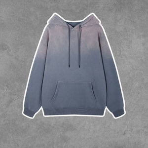 ชุดวอร์มผ้าคอตตอนพิมพ์ลายพระอาทิตย์สำหรับผู้ชายกางเกงขาบานแบบกำหนดเองชุดวอร์มผ้าสำลีมีฮู้ดชุดออกกำลังกายแบบมีฮู้ด - Product Image 5