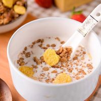 Flocons d'avoine naturels raffinés, non-OGM, riches en fibres alimentaires, faibles en gras, faibles en IG, flocons d'avoine séchés pour petit-déjeuner pour adultes, en boîte