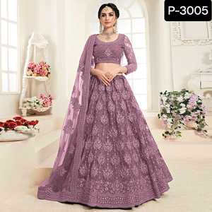 Designer Best Quality Wedding Wear Velvet Lehenga Choli Best Wholesale Price Traditional Wear Dress and Embroidery Work Saree - Product Image 5