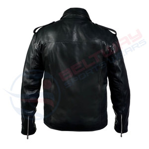 Chaqueta de cuero para hombre más vendida personalizada de buena calidad, chaqueta de cuero del fabricante 2024, nueva chaqueta de cuero informal para hombre - Product Image 3