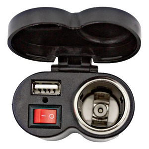 Universal <b>USB</b> 2.0 Motorcycle Charger for Car <b>Cigarette</b> <b>Lighter</b> 12v - Assorted Colors - Product Image 2