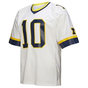 มหาวิทยาลัยสำหรับมิชิแกนฟุตบอลและรักบี้ unisex เสื้อแขนสั้นที่กำหนดเองพร้อมเครื่องแบบทีมและชุดแฟน - Product Image 2