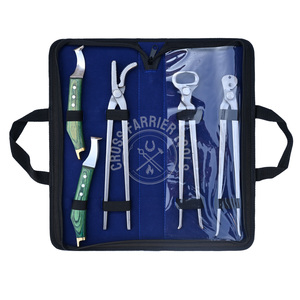 Herramientas de Herrador, Set de Cuidado y Herraje para Caballos, Cortador de Pezuñas, Pinza para Clavos, Alicates, Cuchillo para Pezuñas y Cuchillo con Anillo de Latón - Product Image 1