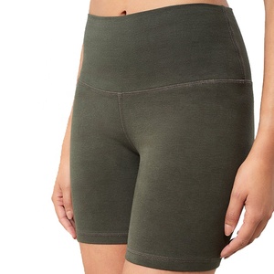 Pantalones cortos de Yoga de compresión personalizados a precio barato al por mayor para mujeres Pantalones cortos de yoga personalizados de cintura alta en forma de V para mujeres - Product Image 6