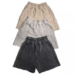 <b>Top</b> Quality Wholesale High Quality Designer <b>Distressed</b> French Terry Cotton Sweat Jogger Shorts - Product Image 4