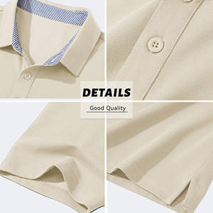 Polos en coton de luxe de haute qualité Polo de golf tricoté en polyester avec logo brodé Chemises polo pour hommes au design personnalisé - Product Image 3