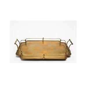 Bandeja de servicio otomana de madera rectangular decorativa para mesa de café, bandeja de decoración de comida para cocina, sala de estar - Product Image 6