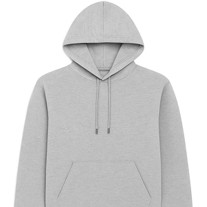 เสื้อฮู้ดสีทึบของผู้ชายที่ได้รับความนิยมแบบคลาสสิกพอดีกับฮู้ดสายรัดและกระเป๋าจิงโจ้รายการ FOB จากบังคลาเทศ - Product Image 1