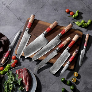 Cuchillo de chef de 8 pulgadas, cuchillo de cocina de Damasco, 67 capas de acero de Damasco con mango de madera - Product Image 5