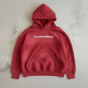 Sudadera con Capucha y Cremallera Estampada Personalizada, 100% Algodón Ecológico, T2 International, para Hombre y Mujer, Cálida, Holgada, Estilo Otoñal - Product Image 1