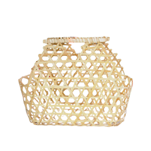 CESTA DE REGALO DE BAMBÚ hecha a mano de Vietnam, embalaje de regalo ecológico y sostenible, personalización de decoración del hogar - Product Image 1