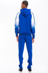 Men Custom Heavyweight Solid Streetwear 2-Piece Hoodie & <b>Sweatpants</b> <b>Set</b> 100% Polyester Sublimation Printed Quick Dry Breathable - Product Image 4