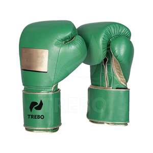 Professional Custom Leather Boxing <b>Gloves</b> with <b>Laced</b> Wrist Eco-Friendly Lightweight Moisture Wicking for Fight Training - Product Image 1