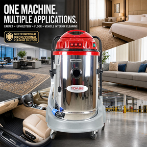 Nueva Máquina Eléctrica Manual Industrial de Acero Inoxidable para Lavar Alfombras, Limpiar Tapicería de Sofás, Extractor de Limpieza en Húmedo y Seco, Aspiradora - Product Image 5