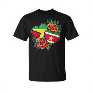 เสื้อยืดลายธงชาติกัวนาและซูรินาม ดีไซน์ครึ่งกัวนาครึ่งซูรินาม - Product Image 2